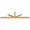Ekena Millwork Saratoga Smooth Timber Gable Bracket, Western Red Cedar, 96"W x 28"H x 3 1/2"D x 3 1/2"F, 7/12 Pitch GBW096X28X0404SAR00SWR - alternate 2